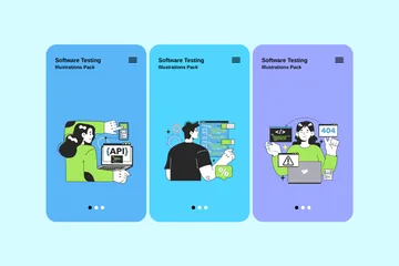 Pruebas de software Paquete de Ilustraciones