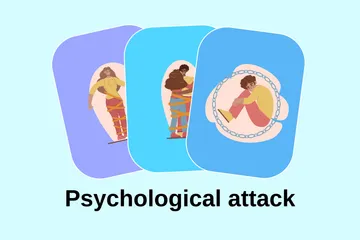 Psychological Attack Illustration Pack