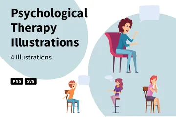 Psychologische Therapie Illustrationspack