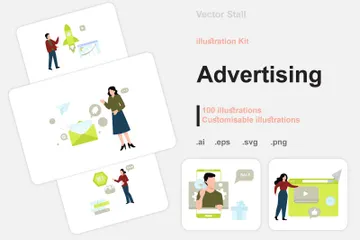 Publicidad Illustration Pack