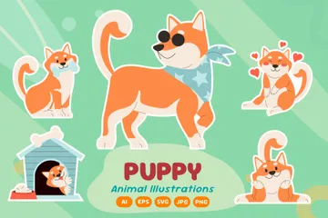 Puppy Illustration Pack