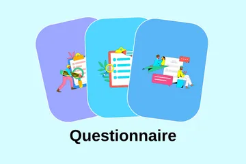 Questionário Pacote de Ilustrações