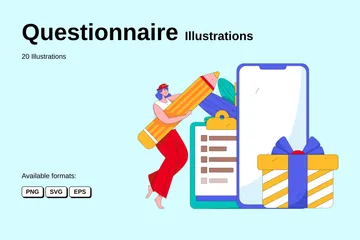 Questionnaire Illustration Pack