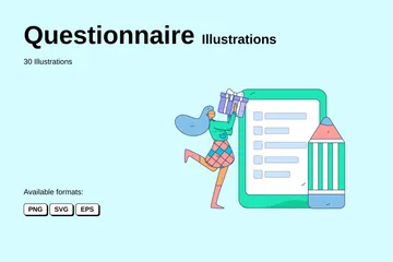 Questionnaire Illustration Pack