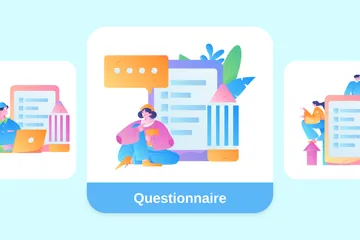 Questionnaire Illustration Pack