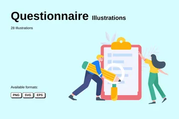 Questionnaire Illustration Pack