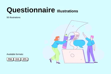 Questionnaire Illustration Pack