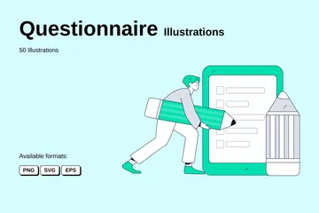 Questionnaire Illustration Pack