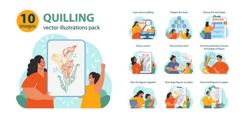 Quilling Illustration Pack
