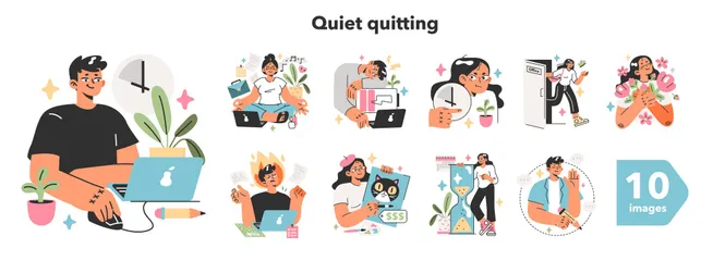 Quitting Illustration Pack