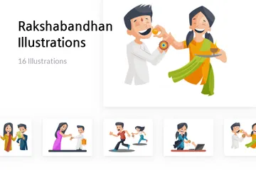 Rakshabandhan Illustration Pack