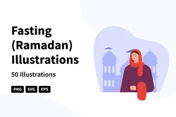 Jejum do Ramadã Pacote de Ilustrações