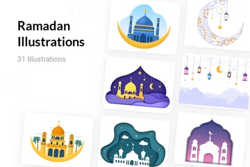 Ramadan Illustration Pack
