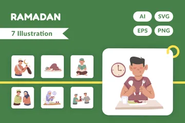 Ramadan Illustration Pack