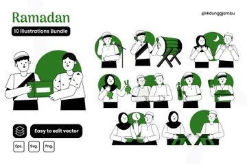 Ramadán Paquete de Ilustraciones
