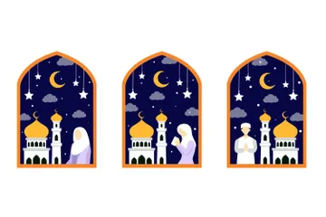 Ramadan Illustration Pack