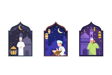 Ramadan Illustration Pack