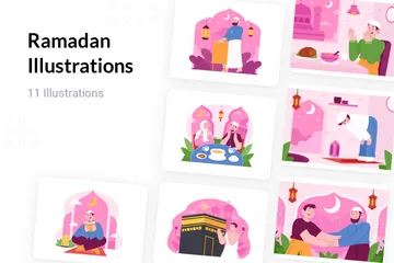 Ramadan Illustration Pack