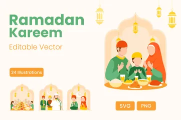 Ramadan Illustration Pack