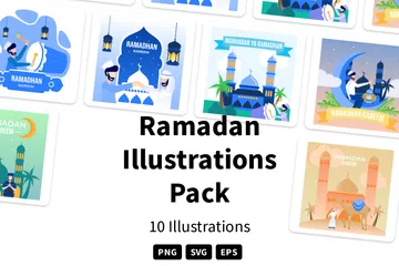 Ramadan Illustration Pack