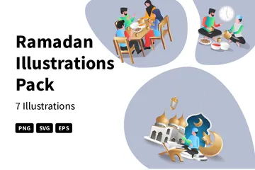 Ramadan Illustration Pack