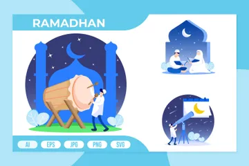 Ramadan Illustration Pack