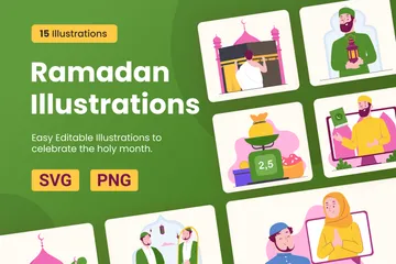 Ramadan Illustration Pack