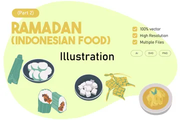 Ramadan (Indonesian Food) - Part 2 Illustration Pack