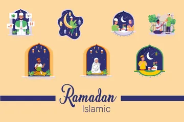 Ramadan Islamic Illustration Pack