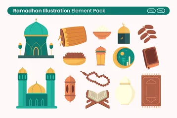 Ramadhan Illustration Pack