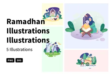 Ramadhan Illustration Pack