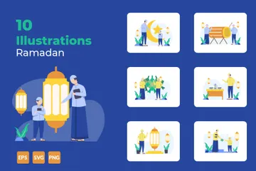 Ramadhan Illustration Pack