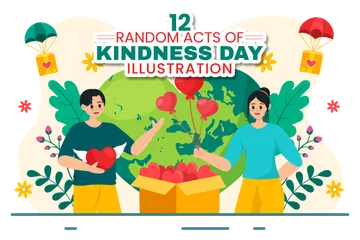 Random Acts Of Kindness Illustration Pack