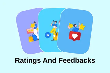 Ratings And Feedbacks Illustration Pack