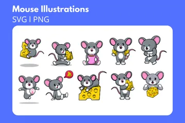 Ratón Paquete de Ilustraciones