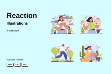 Reaction Illustration Pack