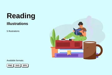 Reading Illustration Pack