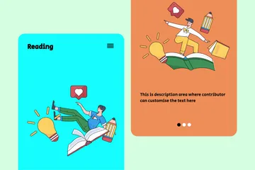 Reading Illustration Pack