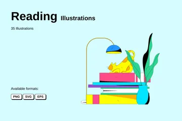 Reading Illustration Pack