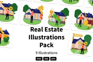 Real Estate Illustration Pack