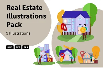 Real Estate Illustration Pack