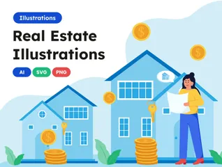 Real Estate Illustration Pack