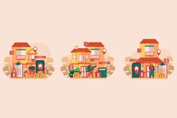 Real Estate Illustration Pack