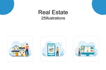 Real Estate Illustration Pack