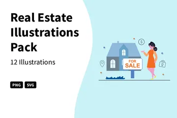 Real Estate Illustration Pack