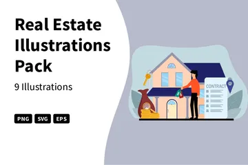 Real Estate Illustration Pack