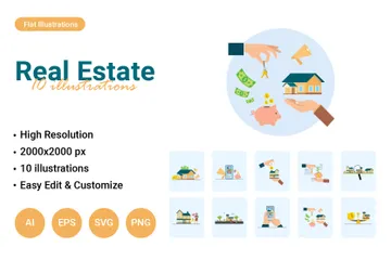 Real Estate Illustration Pack