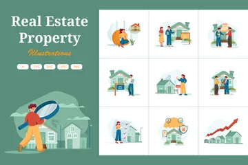 Real Estate Property Illustration Pack