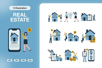 Real Etstate Illustration Pack