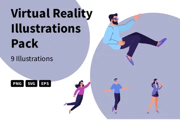 Realidad virtual Illustration Pack